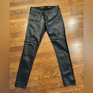 AG Adriano Goldschmied Black Super Skinny Ankle Leggings